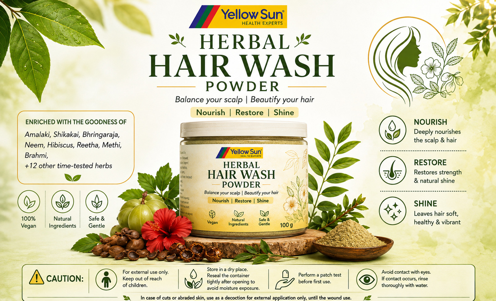 Hair Wash Powder